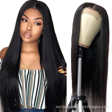 150% 180% Density Human Lace Front Wigs 10A Grade Silky Straight Pre Plucked 13x4 13x6 Transparent Frontal Raw Indian Hair Wig